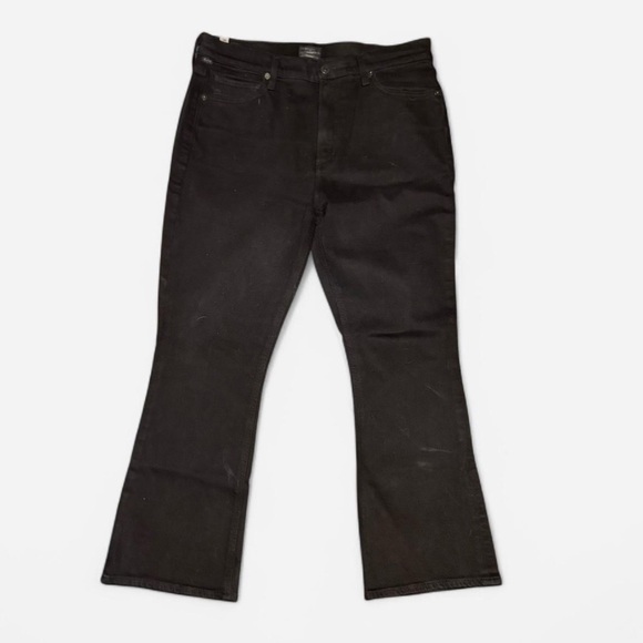 Citizens of Humanity Women’s Black Demy Cropped FlareJeans - Picture 1 of 8